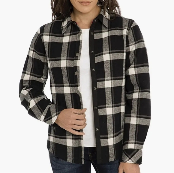 Orvis Fleece-lined Flannel Shirt Jacket, Shacket, Like New, Sz M - Picture 3 of 14